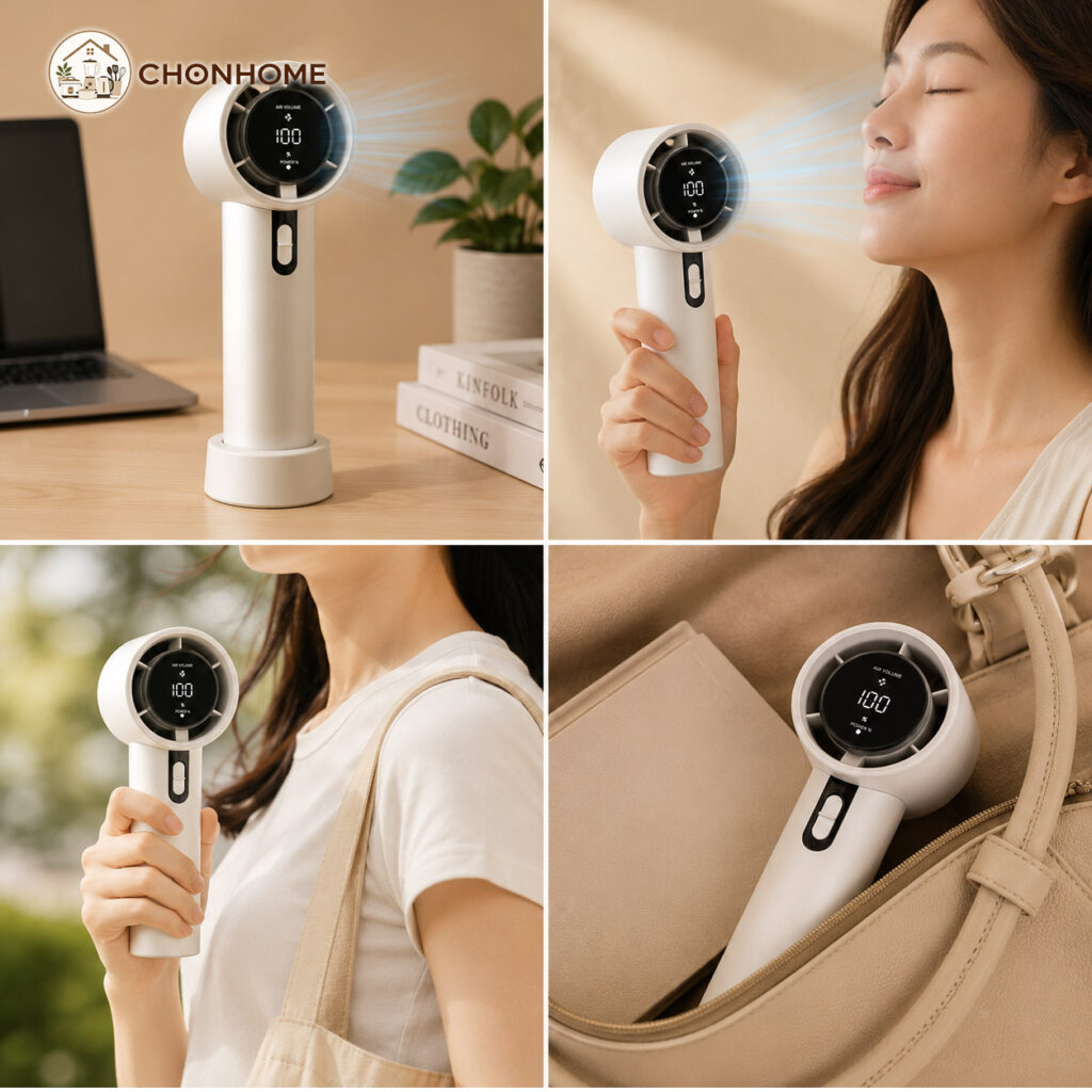 quạt tích Điện mini3