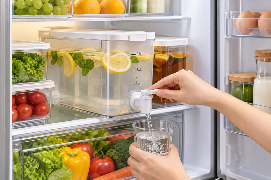 Bình nước để tủ lạnh tiện lợi cho gia đình